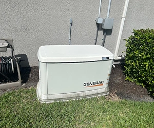 Generac Standby Generator Installed Outside Southwest Florida