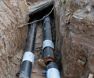 Underground Sewer Pipe Installation Trenching In Southwest Florida